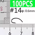 100 piezas tamaño 14