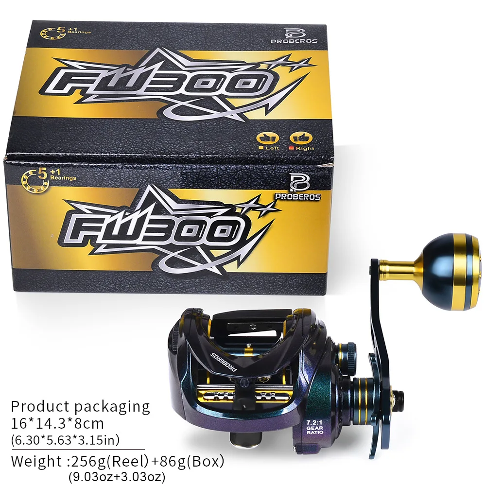 Carrete Baitcasting cuerpo de Metal 15KG arrastre máximo 5 + 1 rodamientos marco de aluminio carrete de pesca de agua dulce y salada - imagen 5
