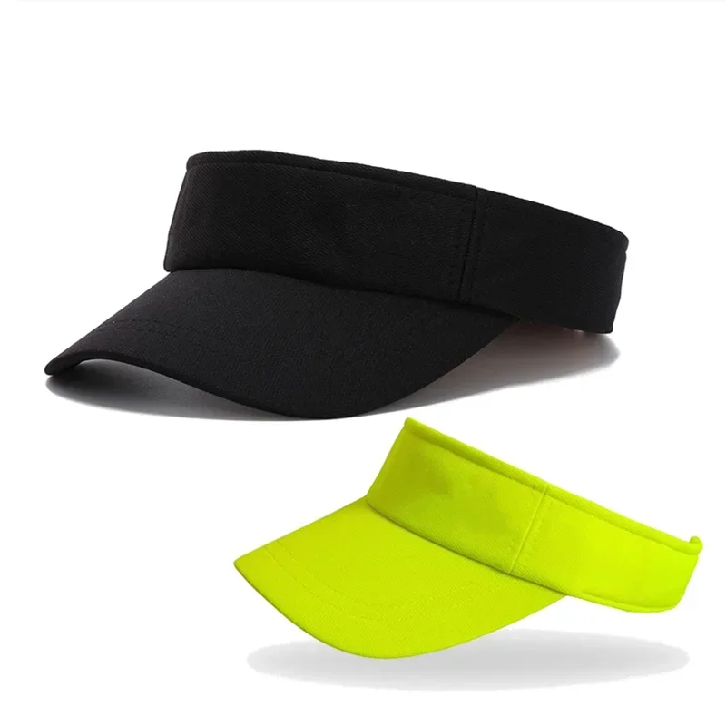 Viseras de sol para mujer, gorras de tenis, gorras de color verde neón, naranja y lima, viseras deportivas ajustables para hombres y mujeres, tenis de Golf, senderismo, sombreros para acampar - imagen 2
