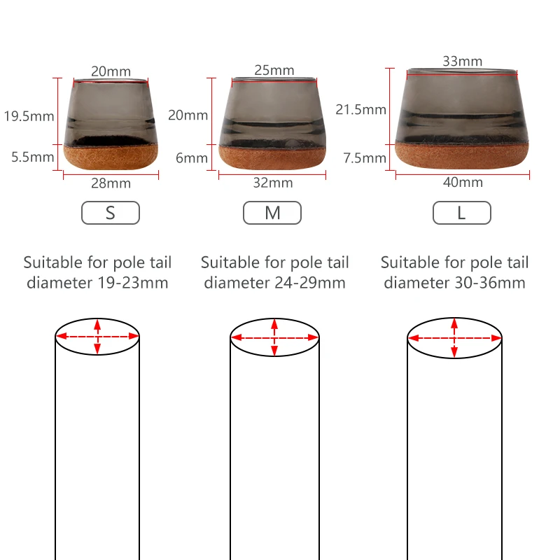 LETOYO-funda protectora con mango de caña de pescar, Material TPR, cubierta integrada para mango de caña de pescar - imagen 4