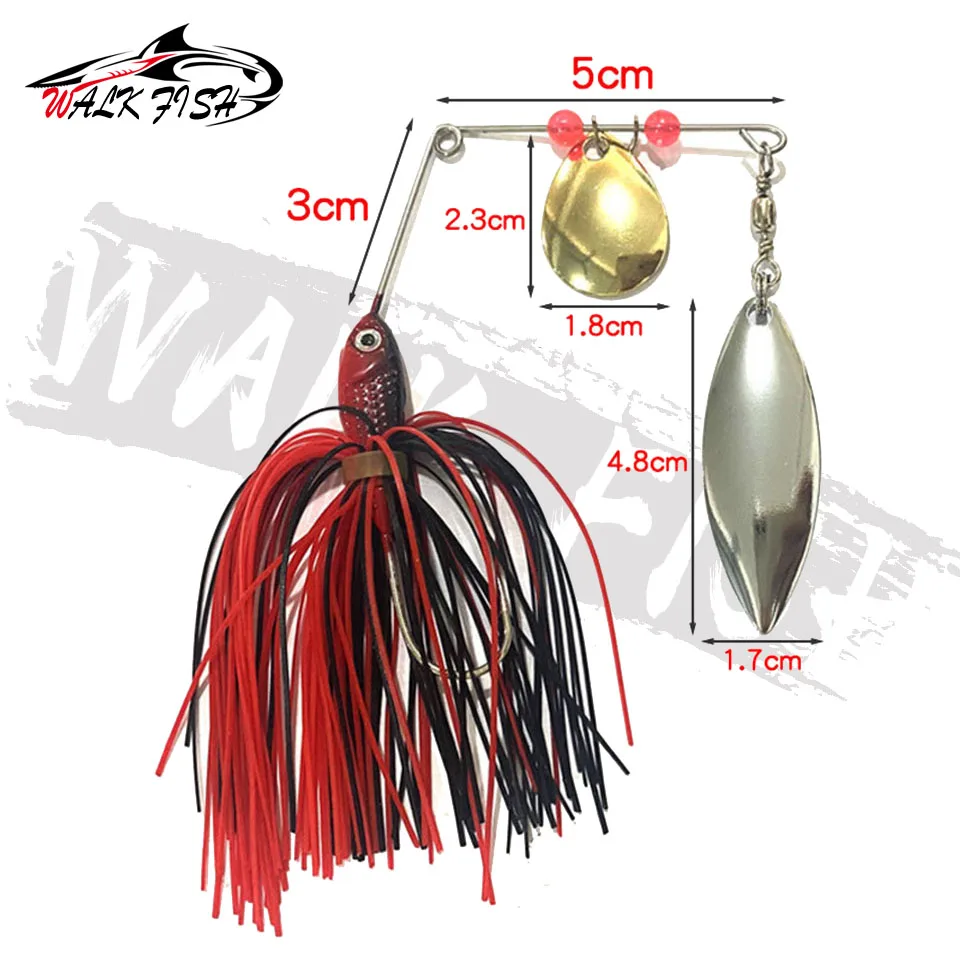 WALK FISH-señuelo de pesca de 15g, 17g, 18g, Wobblers, Spinners, Spoon Bait para Pike Peche All Artificial, Metal Sequins Spinner - imagen 3