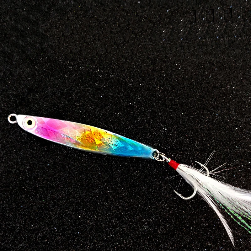 Señuelo de Pesca de 7g, 10g, 14g, 17g, 21g, plantilla de Metal, fundición a tierra, Swimbait, cuchara, anzuelos, cebo Artificial, aparejos oceánicas, Pesca - imagen 5