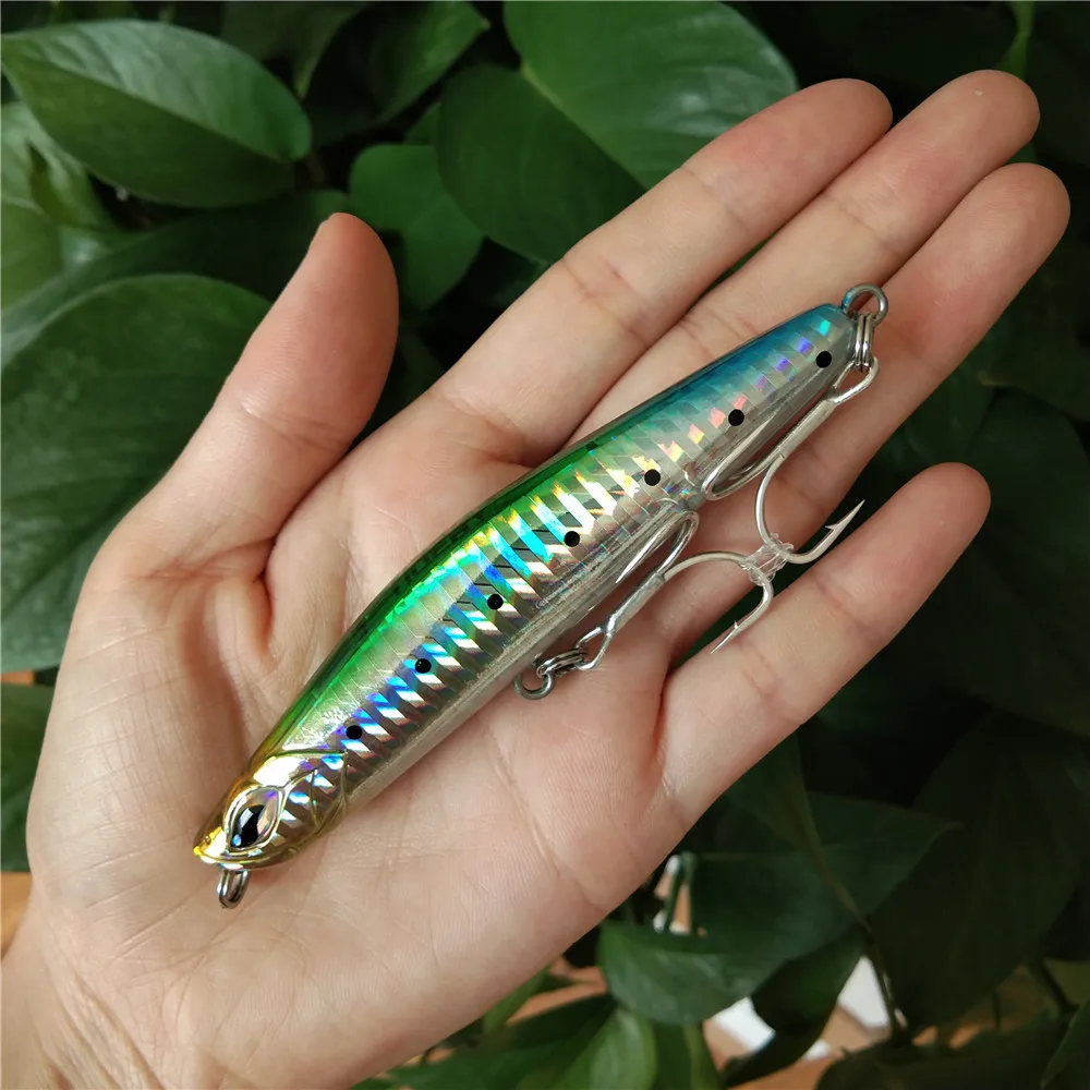 Noeby-señuelo de pesca Artificial, cebo de silicona, anzuelo triple, Swimbait, aparejos Wobbler, Jerkbait, 4 piezas, 99mm, 36g - imagen 3