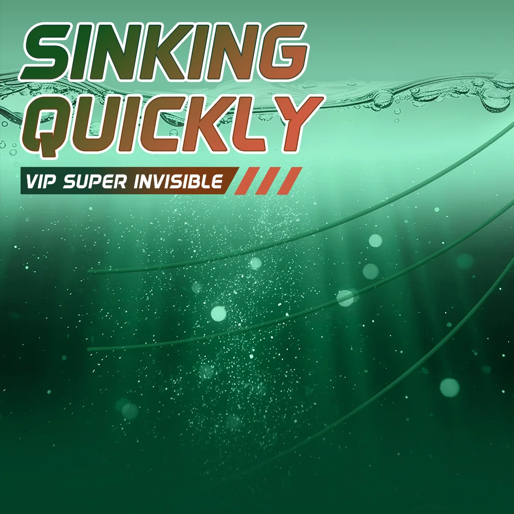 ZUKIBO Viper-sedal de pesca cambiante Invisible, línea de monofilamento súper fuerte japonés, línea de fregadero de mosca de nailon recubierto de fluorocarbono - imagen 2