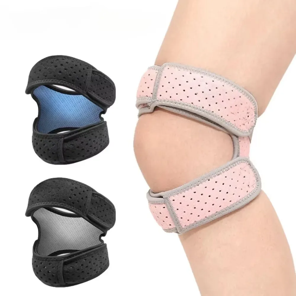 Verstelbare Ondersteuning Sport Kniebeschermer Ademend Schokabsorberende Fitness Knieschijven Antislip Patella Kniebrace Verlichten van Kniepijn - imagen 5