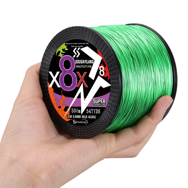 Sougayilang 100M 300M 500M 8 hebras línea trenzada 18-88LB multifilamento PE línea de pesca trenzada súper fuerte para agua dulce salada - imagen 3