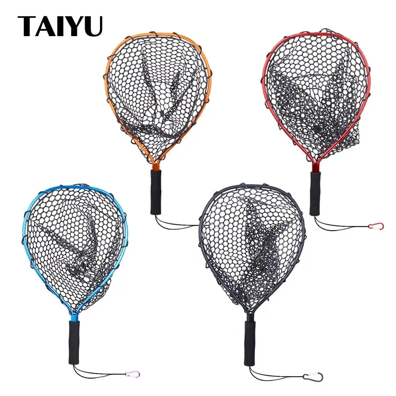 Red de aterrizaje ultraligera TAIYU – Malla silicona para pesca con mosca