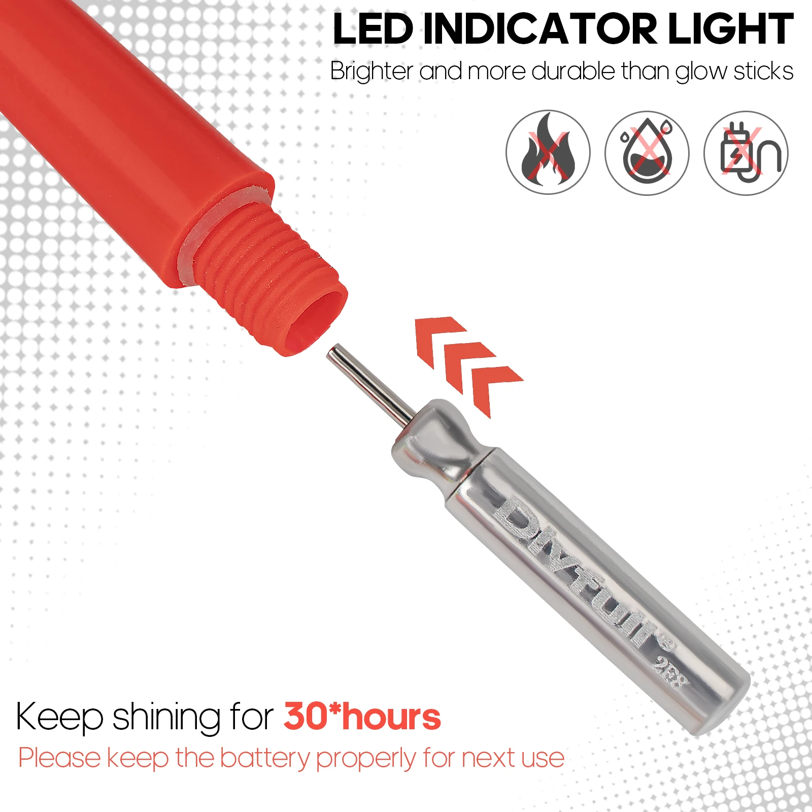 Flotadores Pesca Nocturna LED Boya Luminosa Plástico Roca