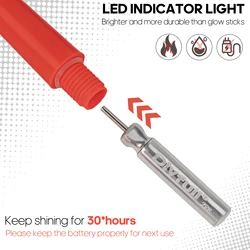 Flotadores Pesca Nocturna LED Boya Luminosa Plástico Roca