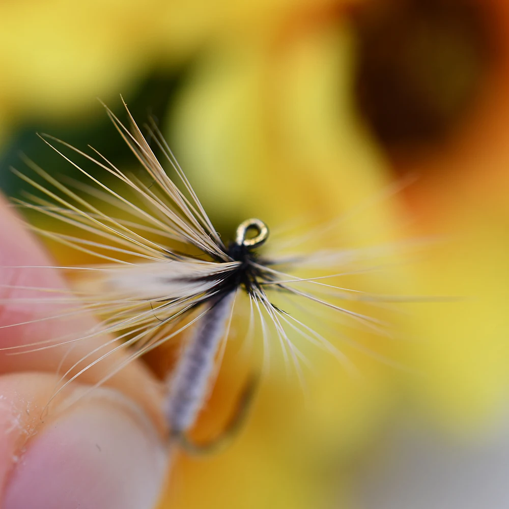 MNFT 10PCS 10 #    Mosquito moscas secas trucha mosca pesca moscas señuelo Artificial cebo - imagen 4