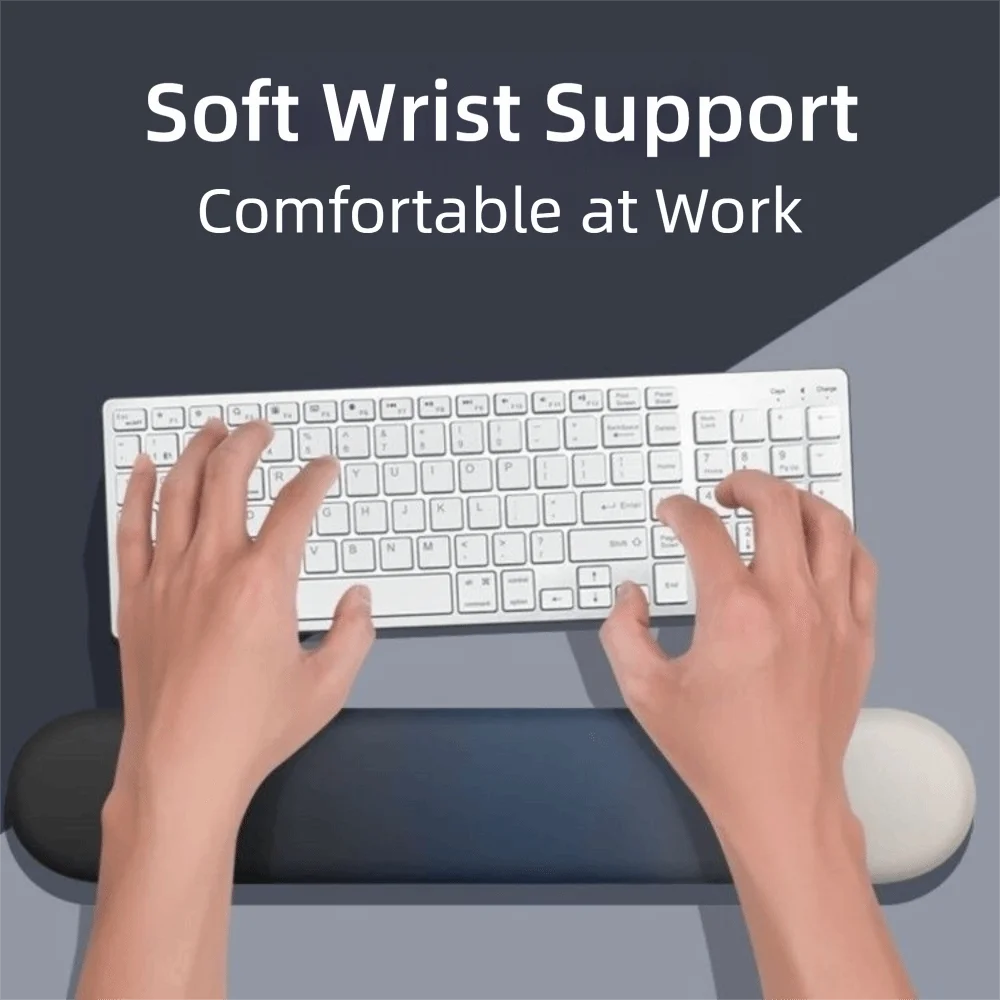 Reposamanos con teclado de algodón con memoria, cómodo soporte para muñeca con gradiente, ergonómico, reposamanos para niños y niñas - imagen 3