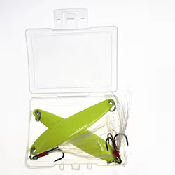 Cuchara giratoria luminosa de Metal, señuelo de 5g, 7g, 10g, 13gFeather, anzuelo triple, cebo Artificial para lubina, trucha, aparejos de Pesca, 2 unids/lote por caja