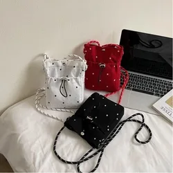 Nuevo bolso cruzado ligero con estampado de flores, versión coreana, bolso de hombro, bolso de mensaje de Color sólido para mujer