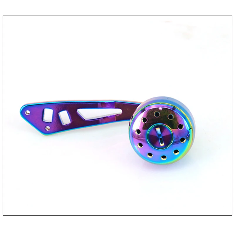 Mango de carrete de arrastre colorido, conjunto de brazo basculante para S/D/A, carrete de pesca de marca, juego de perilla de mango de carrete de Baitcasting de Metal, 38MM - imagen 4