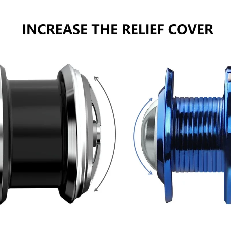 Rueda de pesca giratoria ultraligera serie 2500, carrete de pesca de lubina en agua salada/dulce, 5 + 1BB - imagen 5