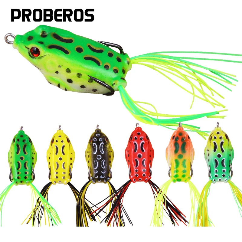 Señuelos de rana trueno de 13g, cebo de tubo suave, aparejos de bagre de plástico, ranas de rayos Topwater, ojos 3D suaves, herramienta de pesca biónica, 8 Uds. - imagen 2