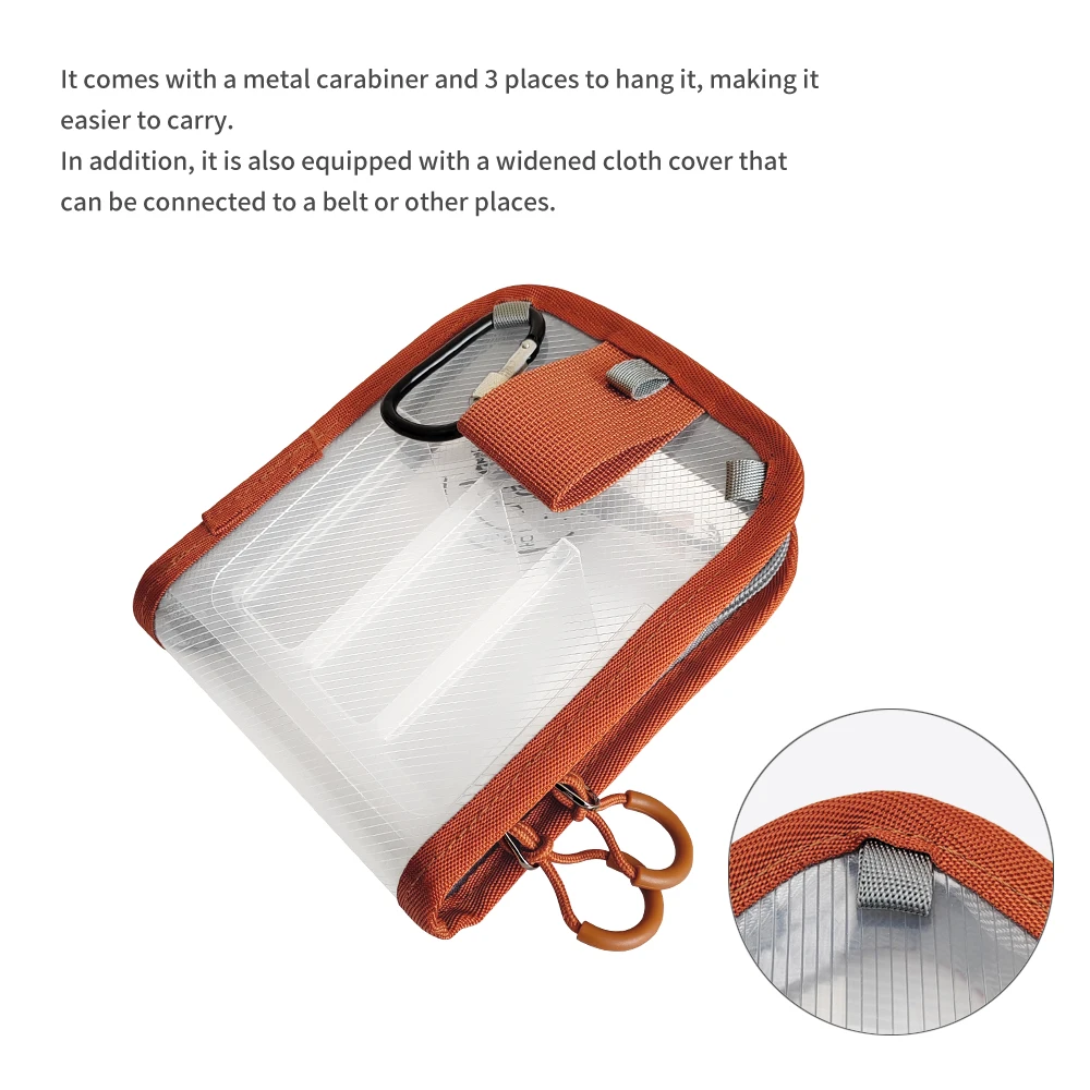 Nuevo Plantilla de calamar portátil, anzuelos de almacenamiento, caja de 6 rejillas, camarones de madera, pulpo Egi, bolsa de aparejos de pesca impermeable - imagen 4