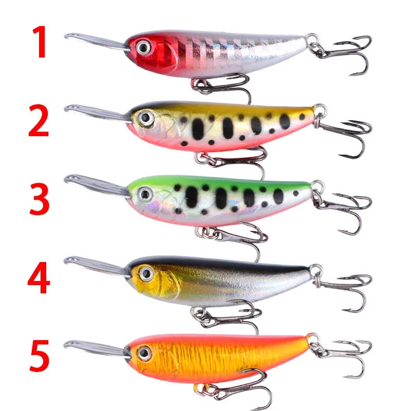 1 Uds señuelo de Pesca Minnow 5,5 cm/5,8g cebo duro hundido Wobbler Jig cebo Crankbait carpa lubina rayada Pesca aparejos de Pesca SwimBait - imagen 3