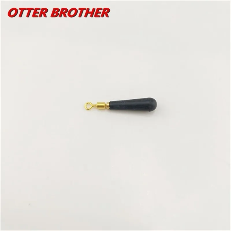 Flotadores de pesca con cabeza de cobre, bloque de engranaje de pesca con rotación, Bobber de goma, asiento flotante, accesorios y herramientas de descanso, 60 unids/lote por caja - imagen 4