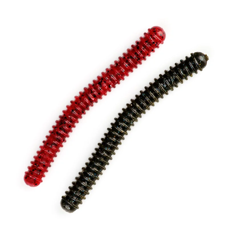 ARDEA-señuelo suave de gusano de tierra, 100mm, 6,5g, 6 piezas, tornillo de rosca, cebo de Pesca Senko flotante, simulación de gusano, aparejo de tiro descendente, Pesca Jigging - imagen 3