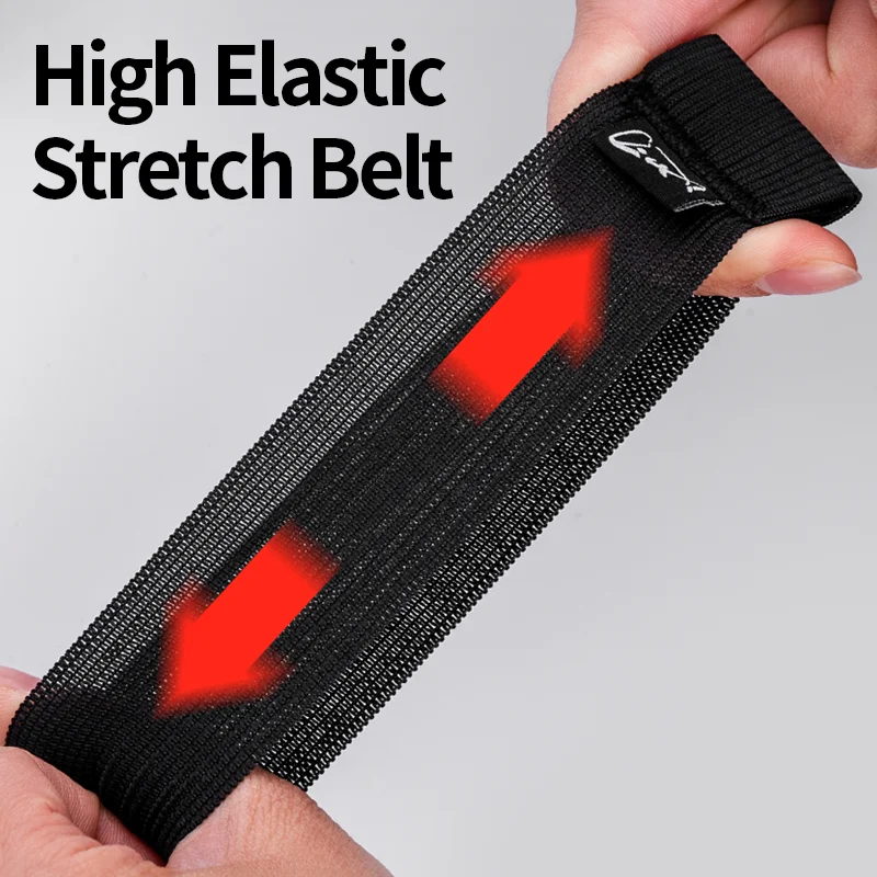 Carrete giratorio, cinturón con mango, cubierta de carrete de pesca duradera, cinturón de protección elástico, accesorios de pesca, herramienta de pesca - imagen 5