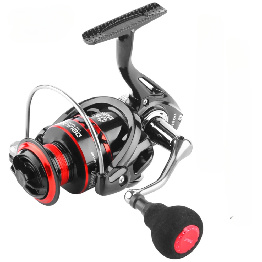 Carrete de pesca de Metal 2000-7000, agua dulce de mar, doble uso, arrastre máximo de 12Kg, carrete giratorio, carrete de baitcasting, pesca de carpa - imagen 2
