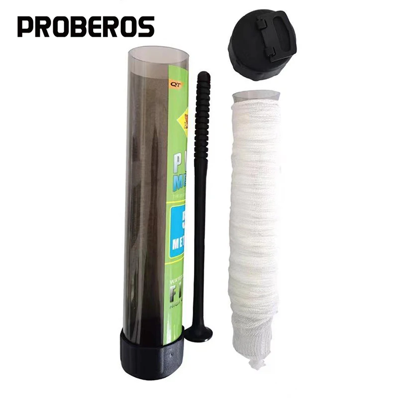 PVA-red de tubo de malla estrecha para disolver agua, 5M, red de pesca Universal para carpa, señuelos, barra de émbolo de repuesto, aparejos, accesorios de pesca de carpa