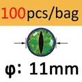 Green 11mm 100pcs