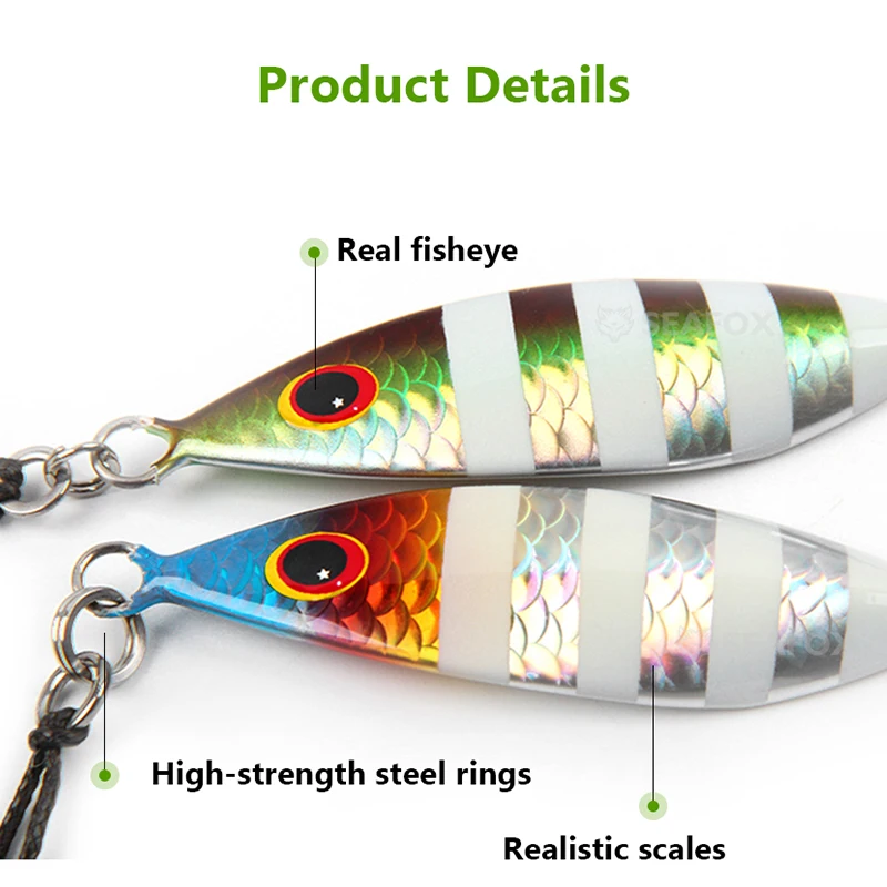 SeaFox Super Slim SSZ Señuelo jigging para arrastre desde orilla - imagen 3