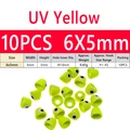 10PCS 6x5mm Yellow