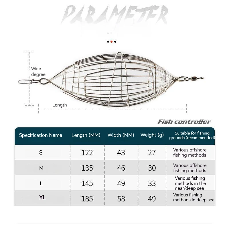 FTK-trampa de cebo para pesca de carpa, jaula alimentadora, soporte de cesta, lanzador de cebo grueso, señuelo para pececillos, Kit de aparejos de pesca - imagen 3