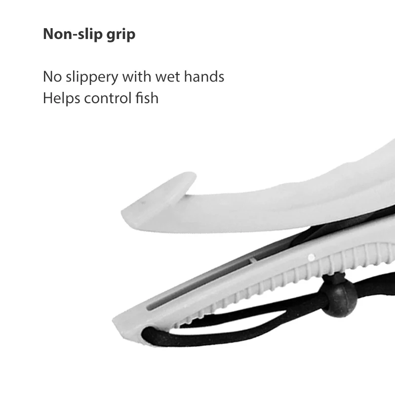 Pinza de labio de pescado de 6 pulgadas, agarre de labio de plástico blanco ABS con cuerda ajustable, alicates de pesca, controlador flotante, herramientas de pesca, aparejos - imagen 3
