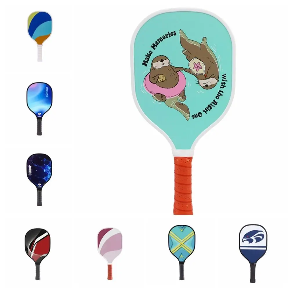 Paletas de Pickleball de madera, raqueta de Pickleball colorida antideslizante, equipo de entrenamiento de Pickleball de una sola raqueta para principiantes - imagen 3