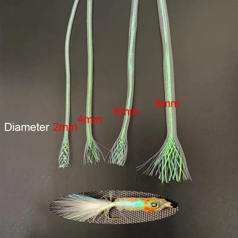 Comtemplator Tubos Mylar nacarados – Atado de moscas de agua salada - imagen 2
