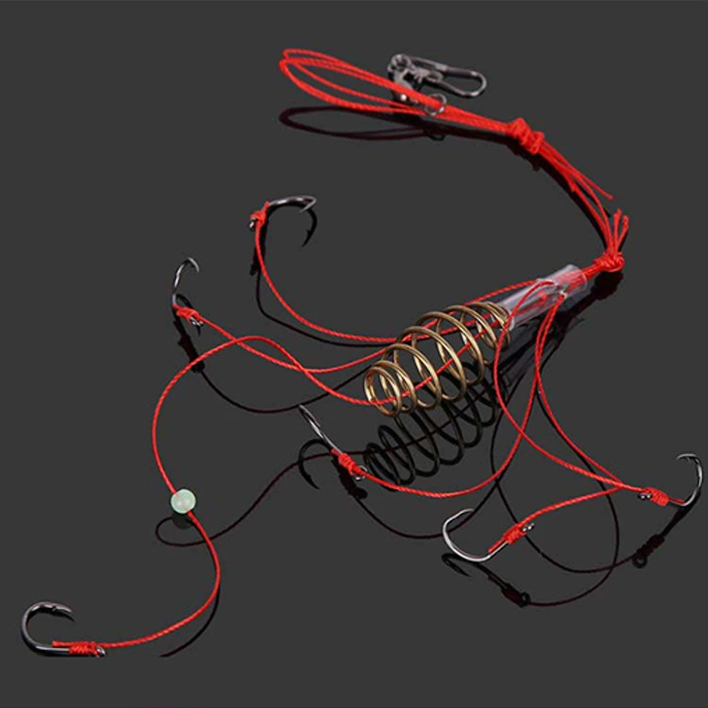 Fishinghook-gancho De monstruos De agua, Accesorios De Pesca, equipo De carnasier Leurre, resortes De acero inoxidable, 4 Uds./lote - imagen 3