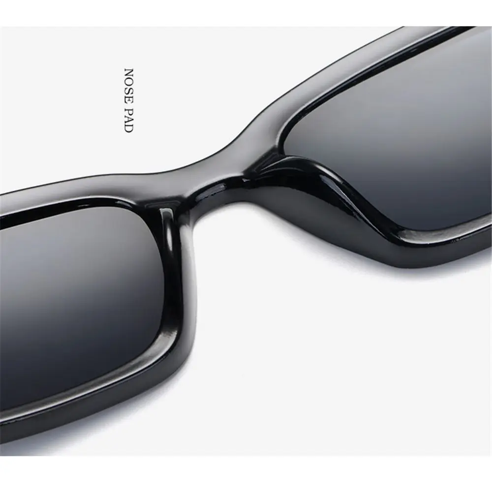 Gafas de sol rectangulares para mujer, anteojos de conducción Retro de los años 90, a la moda, con montura cuadrada estrecha, protección UV400 - imagen 4