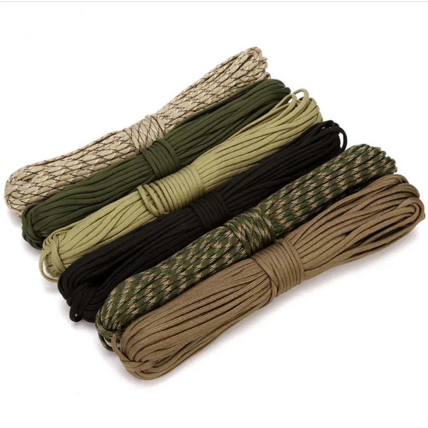 Cuerda de paracaídas Paracord de 9 núcleos y 4mm, cuerda de seguridad de rescate de emergencia al aire libre, multifuncional, escalada, Camping, senderismo, tendedero - imagen 5