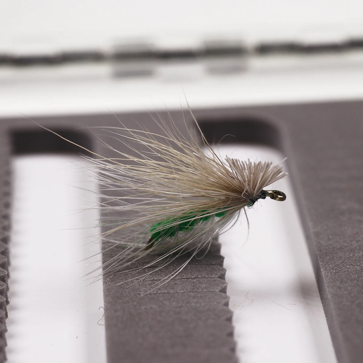 Wifreo 10PCS 10 #   Cuerpo verde pelo de alce Caddis moscas de pesca con mosca cebos de insectos artificiales trucha Panfish perca cebos de señuelo de pesca - imagen 4