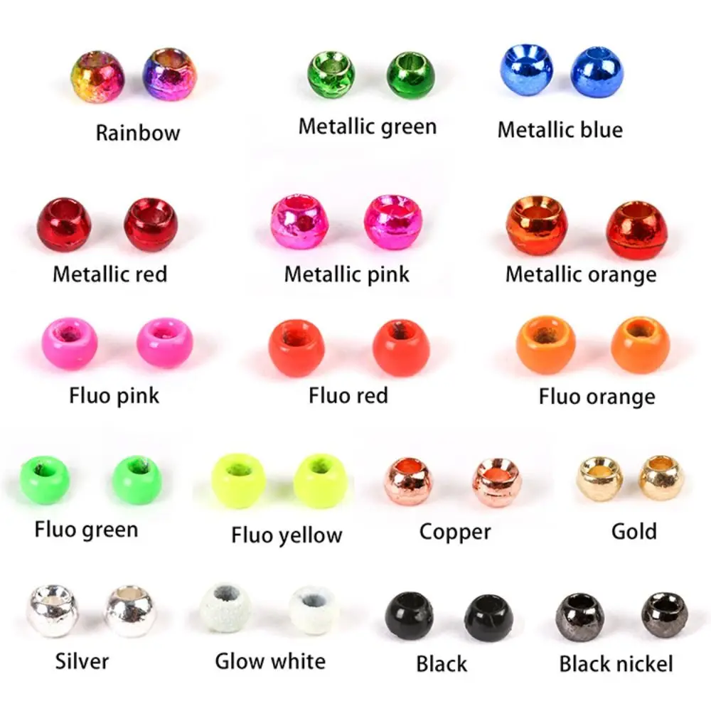 Cuentas de tungsteno de diseño agradable, Material de atado de moscas de pesca, aleación ungsten, cuentas ranuradas de alta calidad, 2,0mm/2,5mm/2,8mm/3,3mm - imagen 4