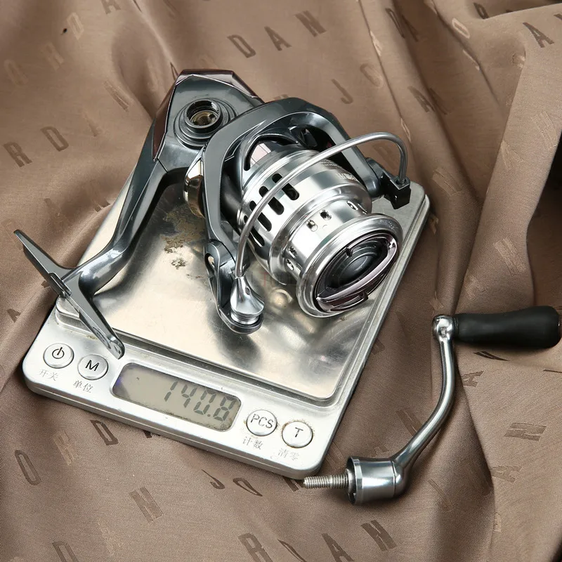 Carrete giratorio para Pesca en agua salada, accesorio de Metal, potencia de arrastre, larga distancia, Surfcasting - imagen 5