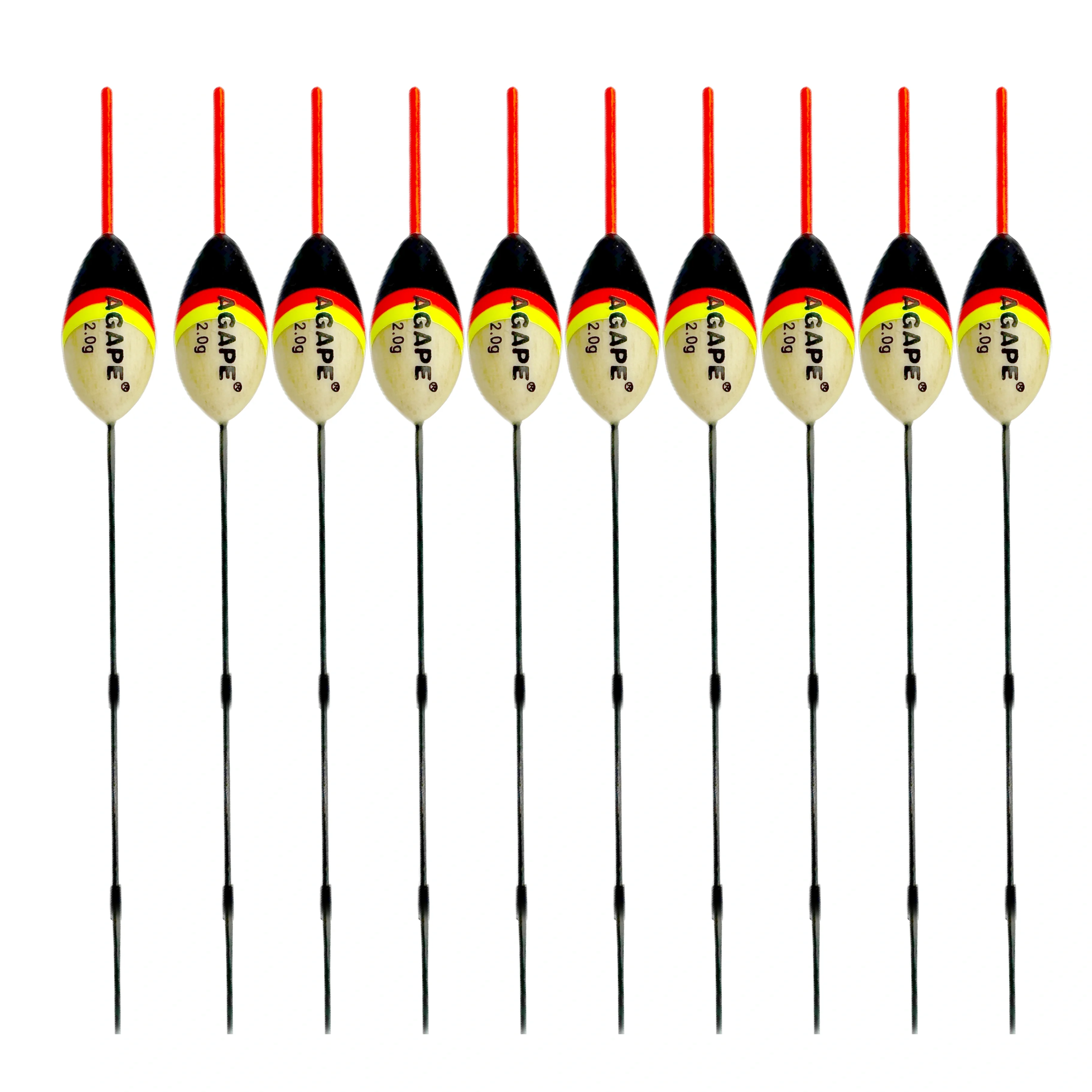 Agape flotadores balsa palo – Boyas 1,0-2,0g para pesca - imagen 5
