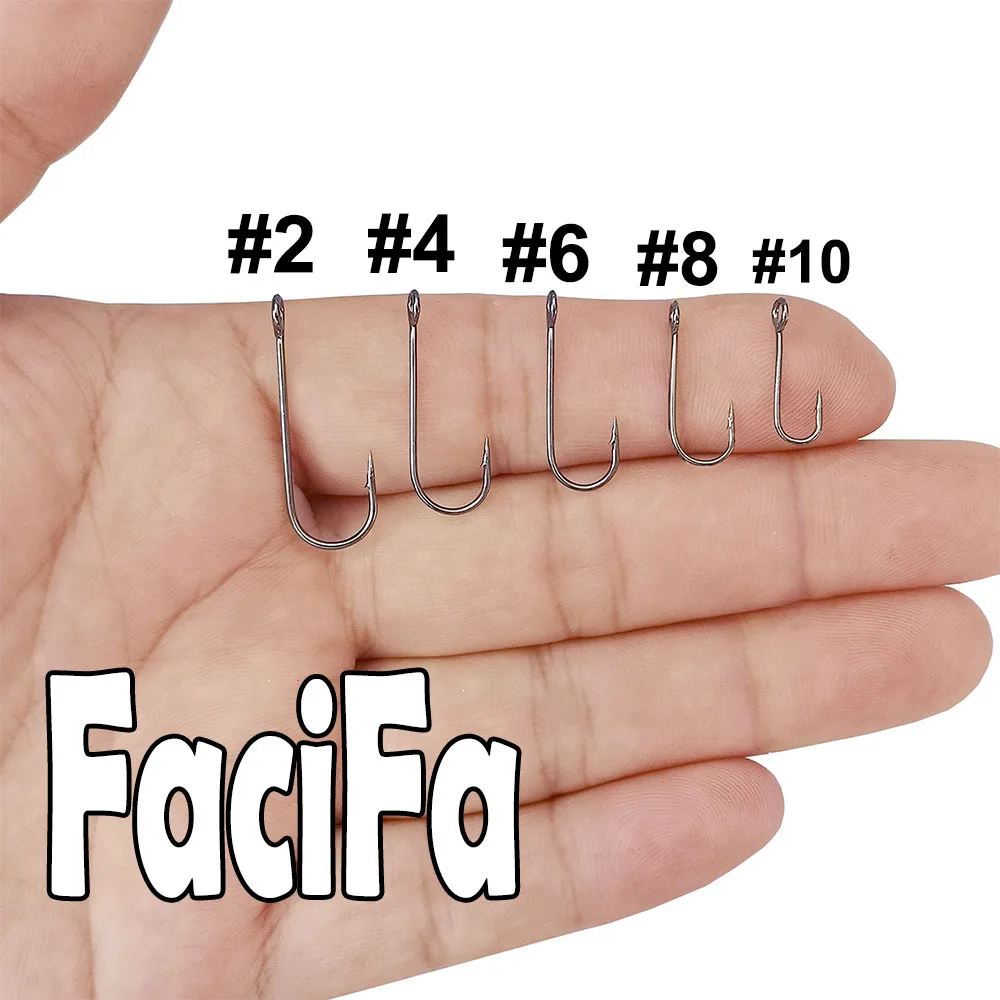 25 uds anzuelo de pesca con ojal grande, vástago largo con púas, gancho de articulación doblada redonda, anillo de ojo grande, anzuelo de gusano, señuelo de pesca, cuchara Spinner - imagen 3