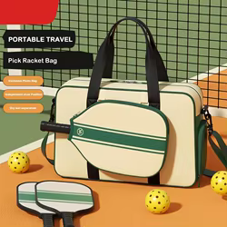 Bolsas de Pickleball de gran capacidad desmontables con compartimento para zapatos, bolso deportivo, bolso de mano impermeable multifuncional para Pickleball