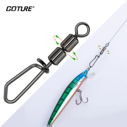 Goture Giradores Anzuelo Acero para Pesca Lucio