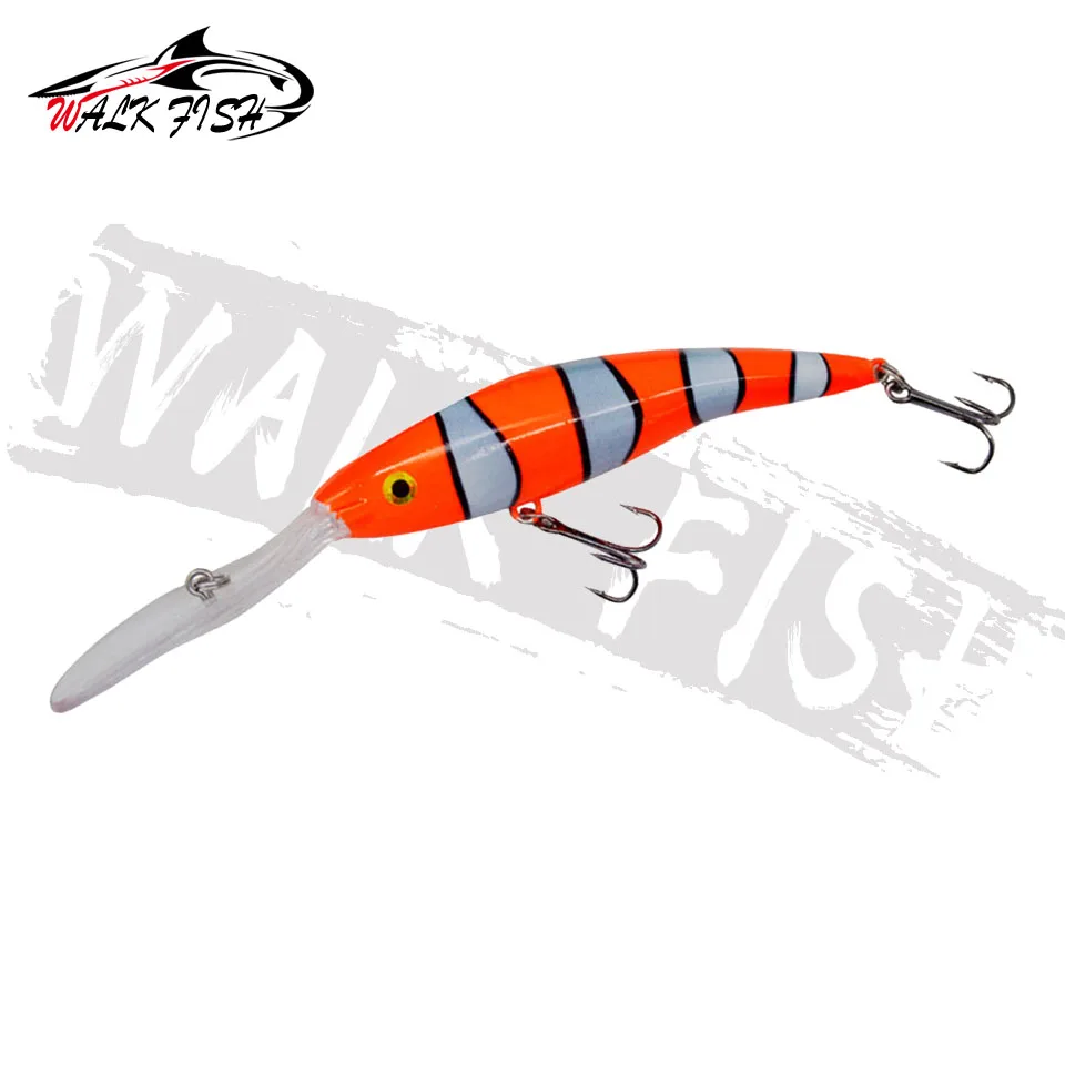 WALK FISH-señuelo de Pesca de pececillos, cebo duro de 13,5 cm y 14g de profundidad, Wobbler Artificial para natación, trucha y lubina - imagen 5