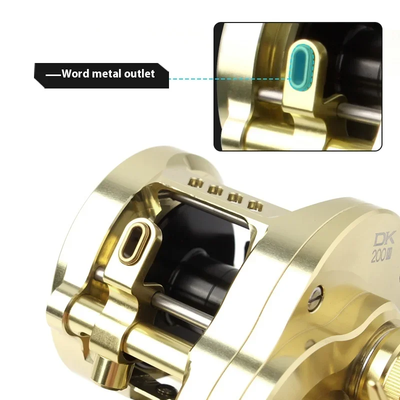 Carrete Baitcasting Kawa DK200 CNC – Freno magnético 15 kg - imagen 2
