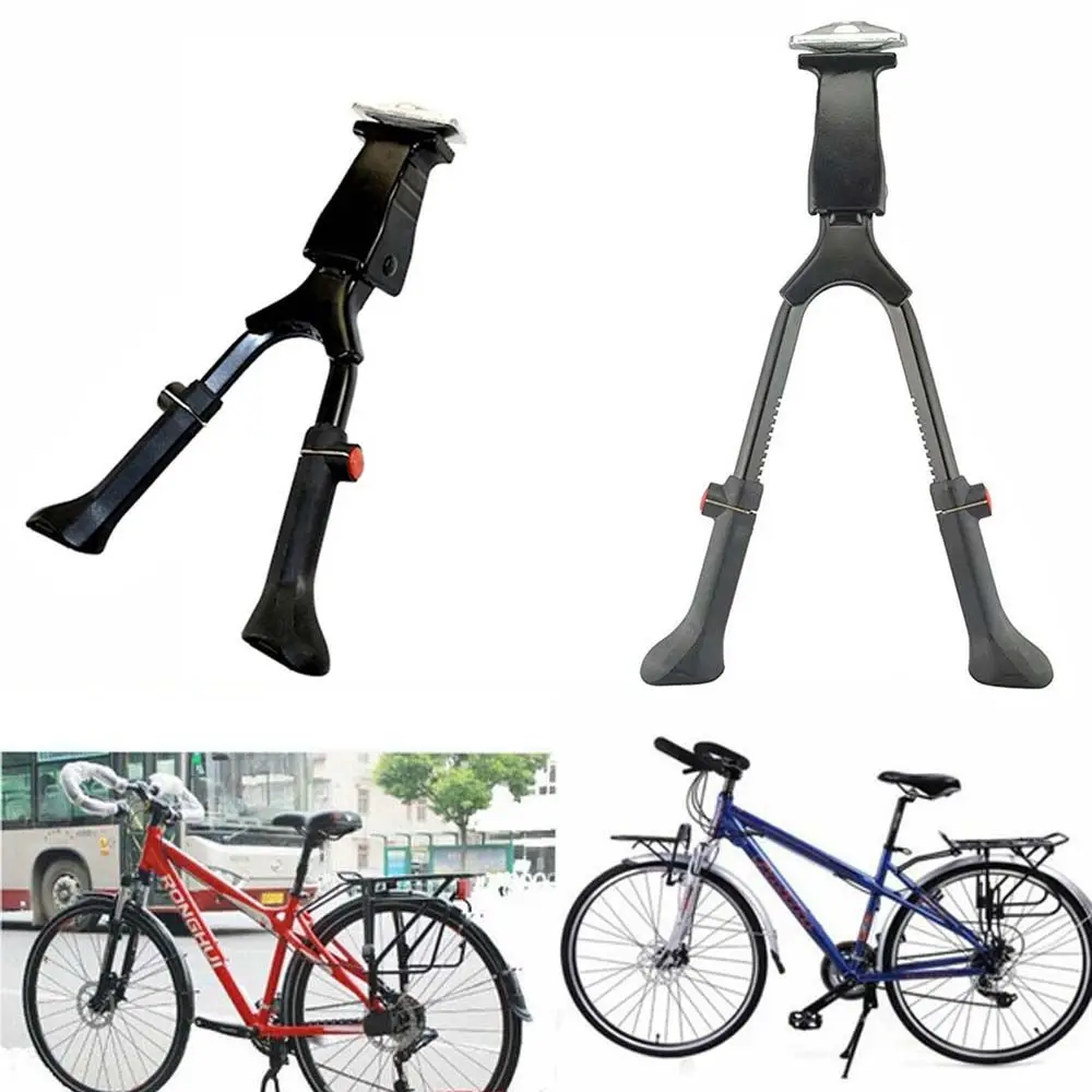 Soporte de bicicleta de aleación de aluminio para bicicleta de carretera, soporte lateral trasero de doble pierna, estante de estacionamiento, soporte doble, accesorios para ciclismo - imagen 2