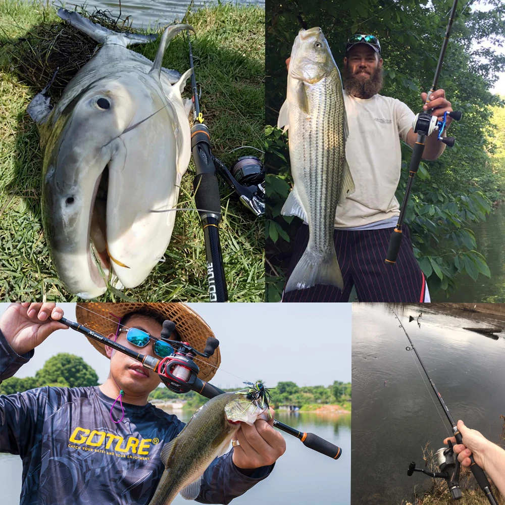 Caña de pescar giratoria Goture Xceed II, anillo guía japonés Fuji de 1,98-3,0 m, caña de viaje ultraligera de fibra de carbono con estuche - imagen 5