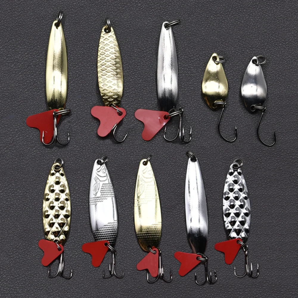 JYJ 1 caja 3,5g 4,5g 5g 6g 7,5g 8g 10g todo tipo de cebo de señuelo VIBE, señuelo de cuchara wobbler pesca VIB para peces de aguas profundas cebo - imagen 5