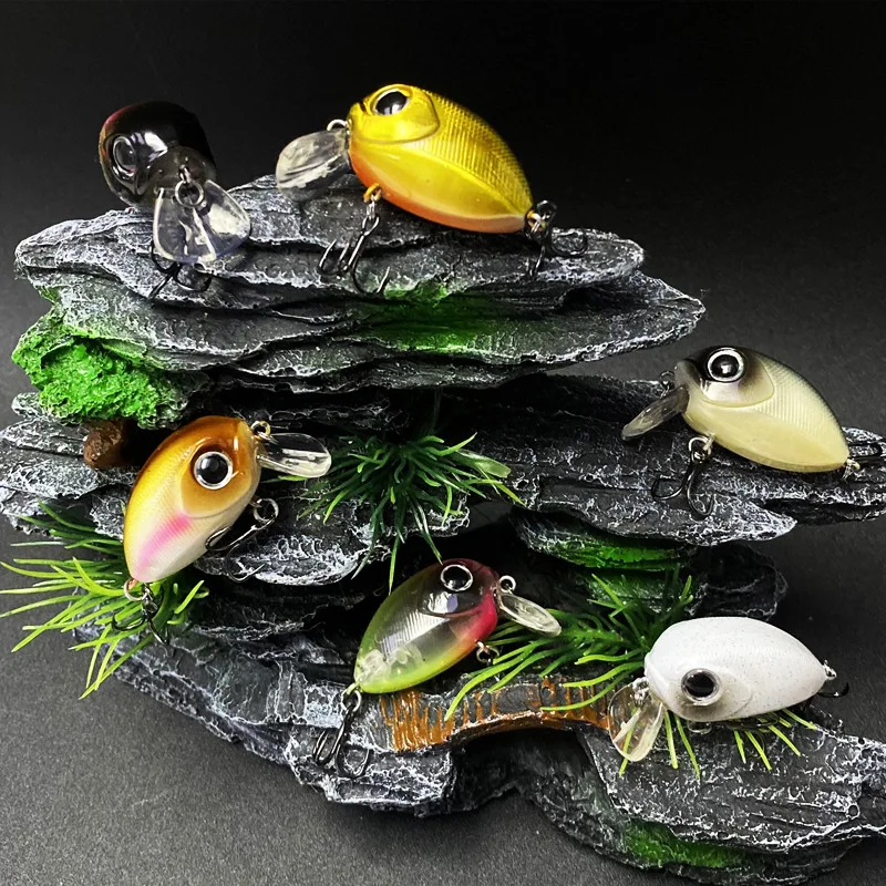Nuevo Crankbait 35MM/3,7G cebo falso biónico Rock flotante Sub cebo Micro Material cebo señuelo de pesca - imagen 4